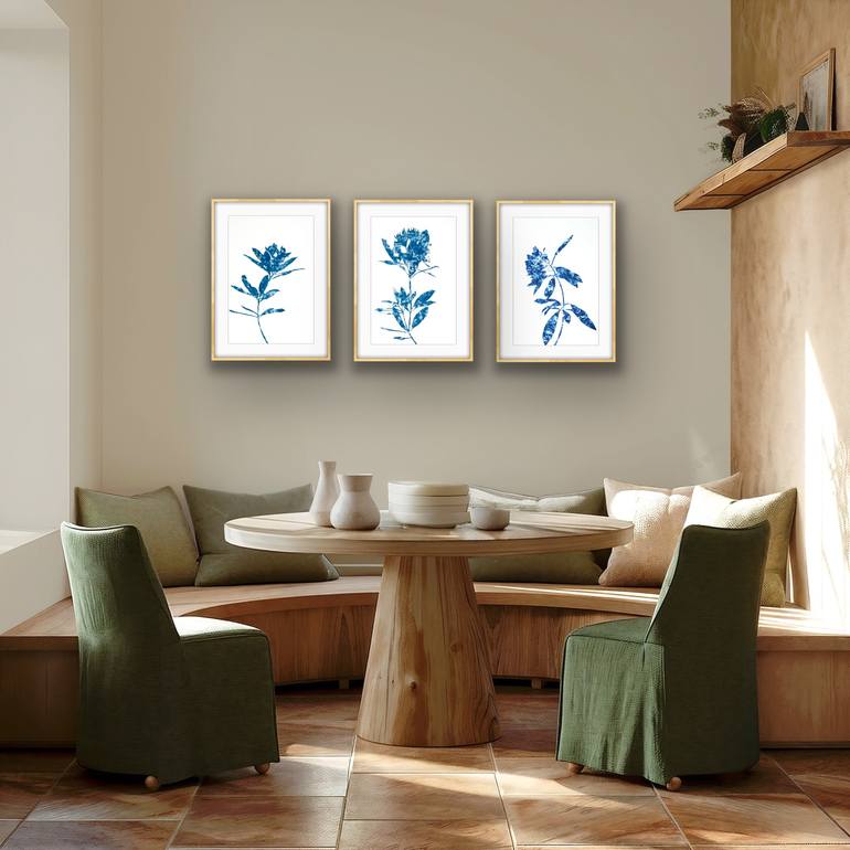 Original Abstract Botanic Painting by Christine So