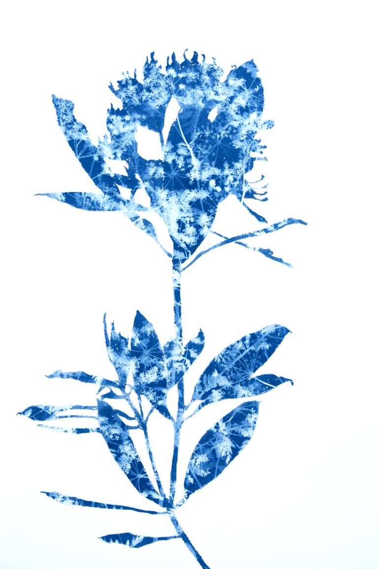 Original Abstract Botanic Painting by Christine So