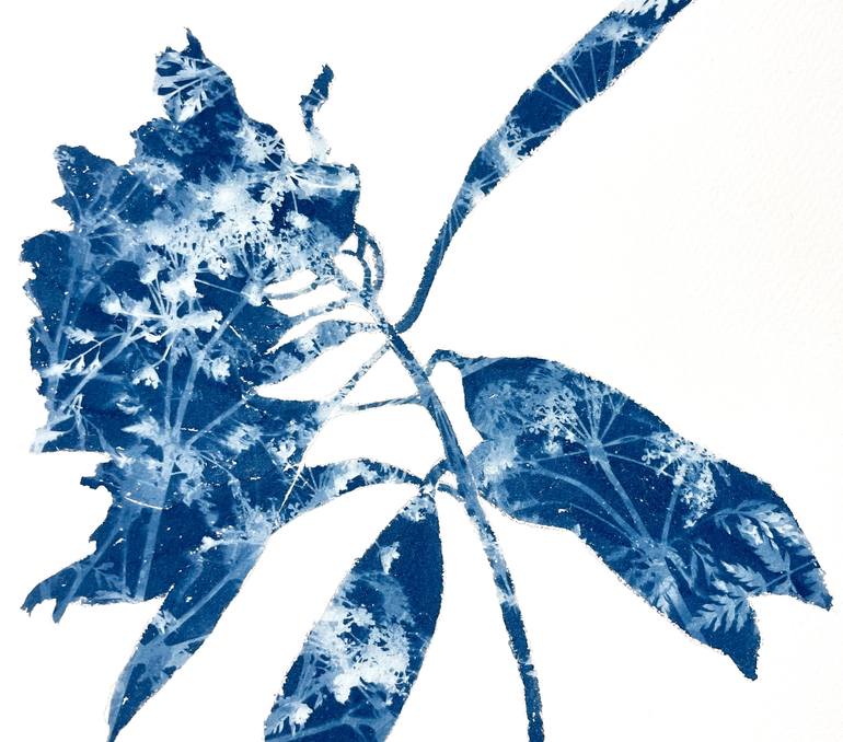 Original Abstract Botanic Painting by Christine So