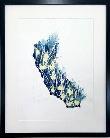 Original Abstract Political Printmaking by Christine So