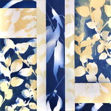 Original Abstract Botanic Collage by Christine So