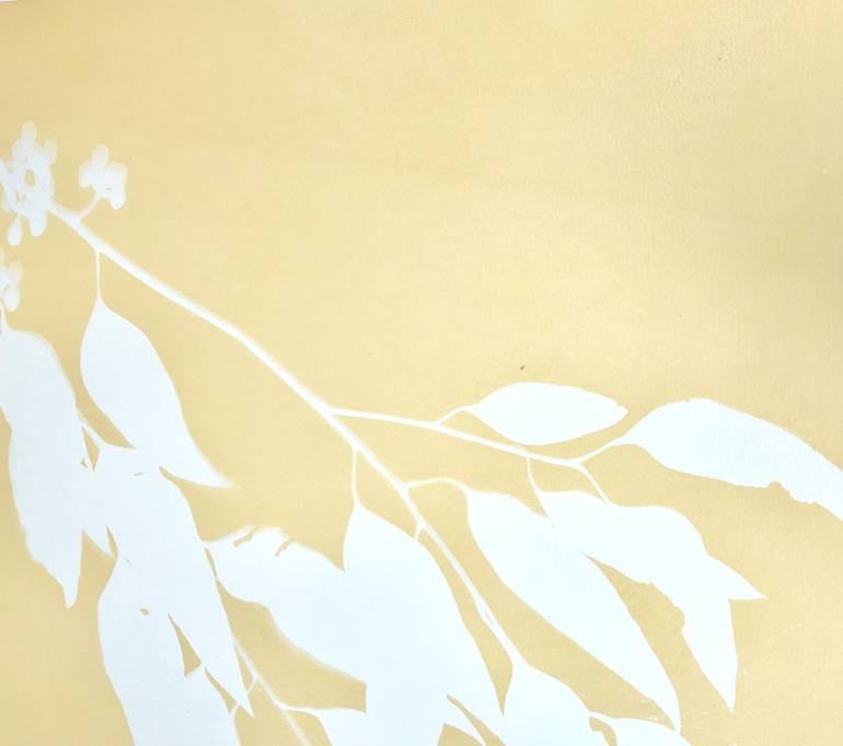 Original minimalist Botanic Printmaking by Christine So