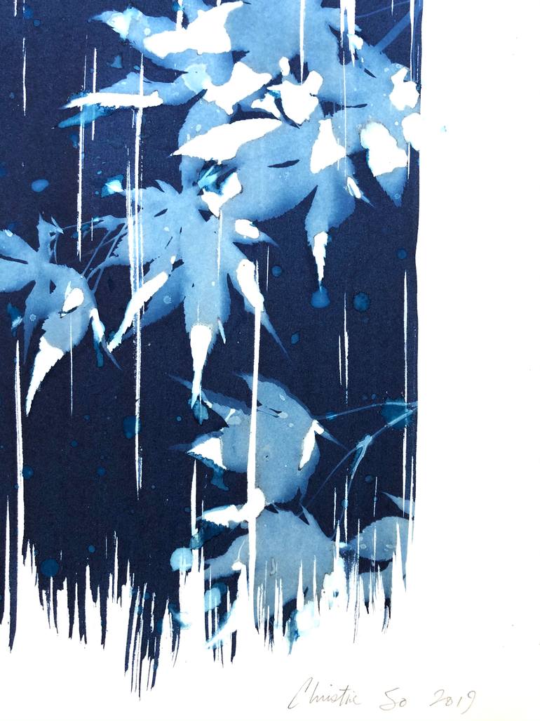 Original Illustration Botanic Printmaking by Christine So