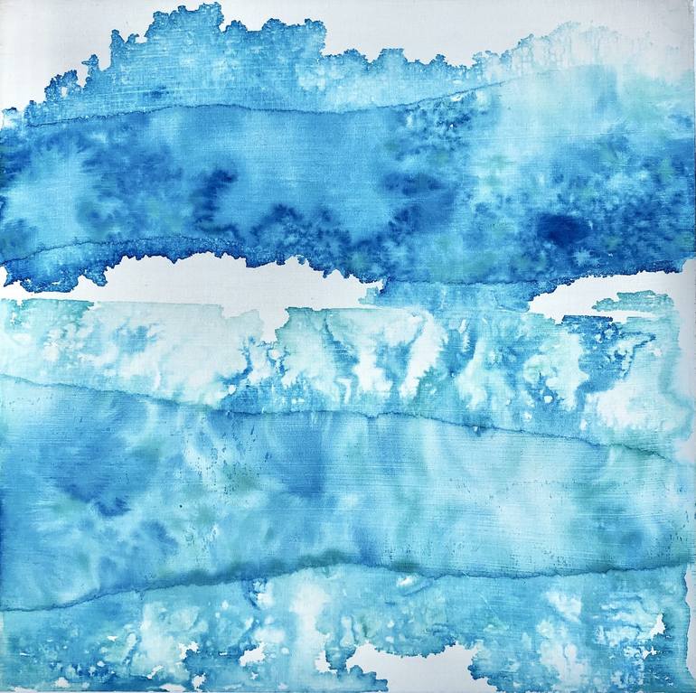 Original Abstract Water Painting by Christine So