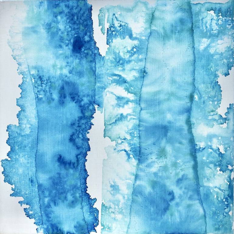 Original Abstract Water Painting by Christine So