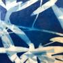 Detail of one of the multiple exposure cyanotype collages