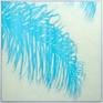 framed in 2" deep white solid wood floater frame