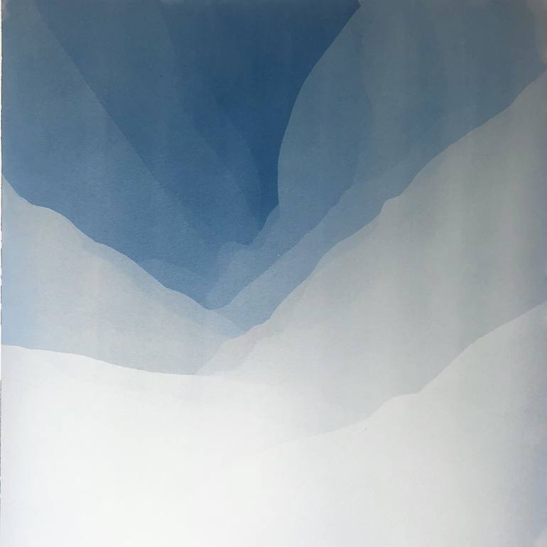 Original Minimalism Abstract Printmaking by Christine So