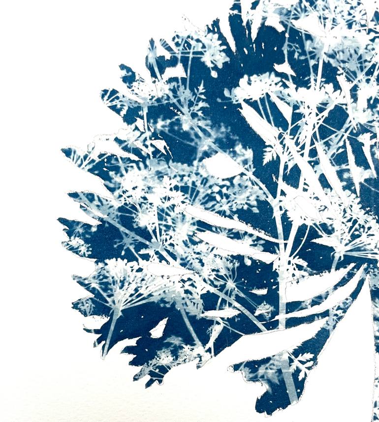 Original Abstract Floral Painting by Christine So