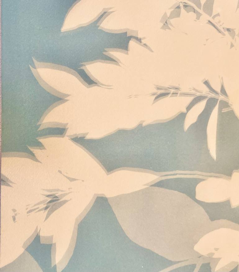 Original Expressionism Botanic Printmaking by Christine So