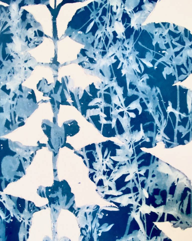 Original Semiabstract Botanic Painting by Christine So