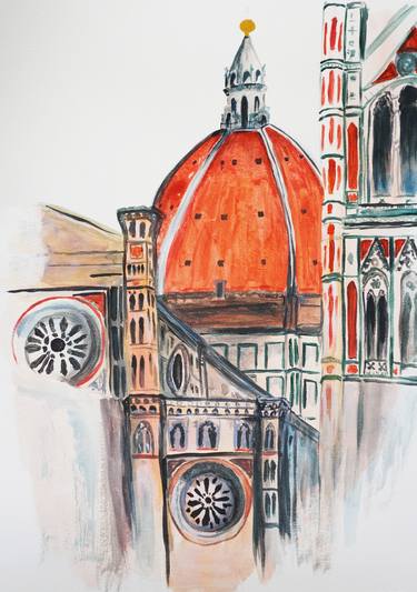 Original Architecture Paintings by Ralu Per