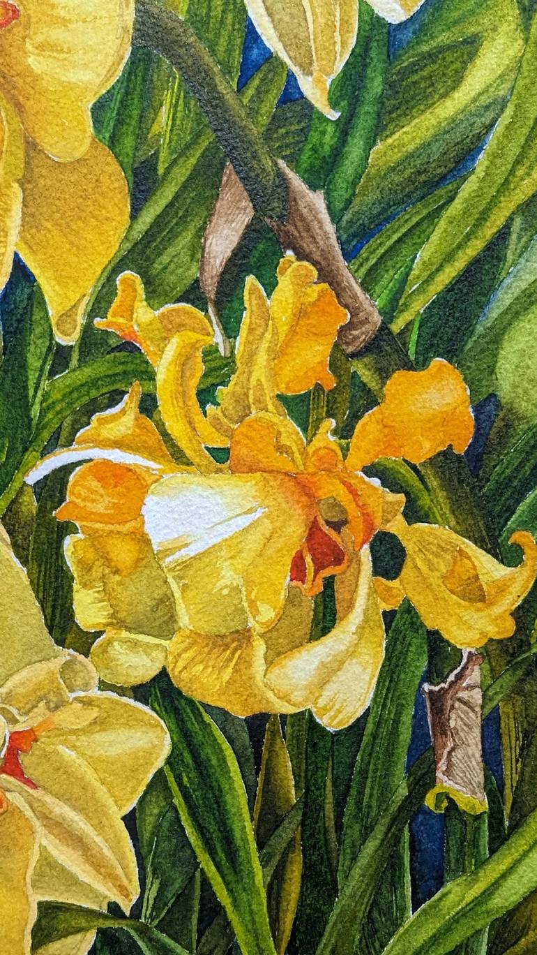 Original Figurative Floral Painting by SANJUKTA ACHARYA