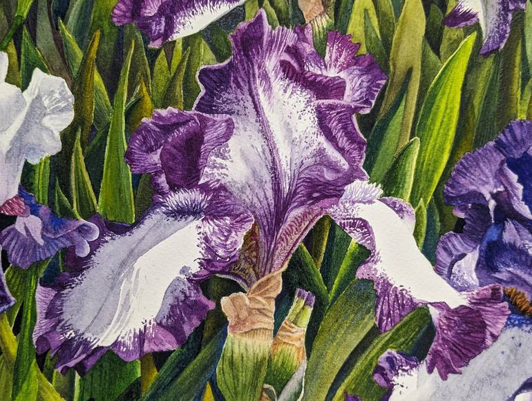 Original Photorealism Floral Painting by Sanjukta Acharya