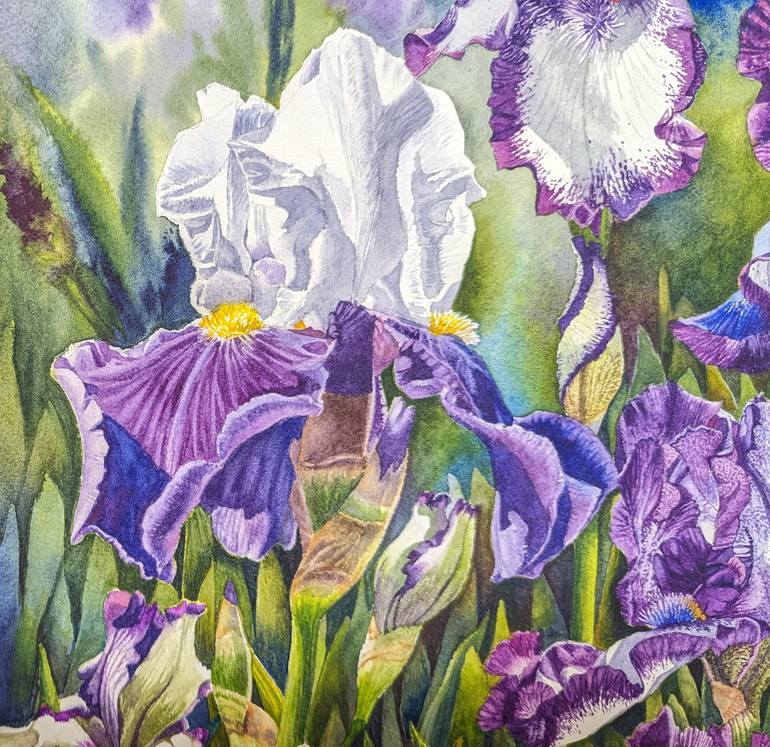 Original Photorealism Floral Painting by Sanjukta Acharya