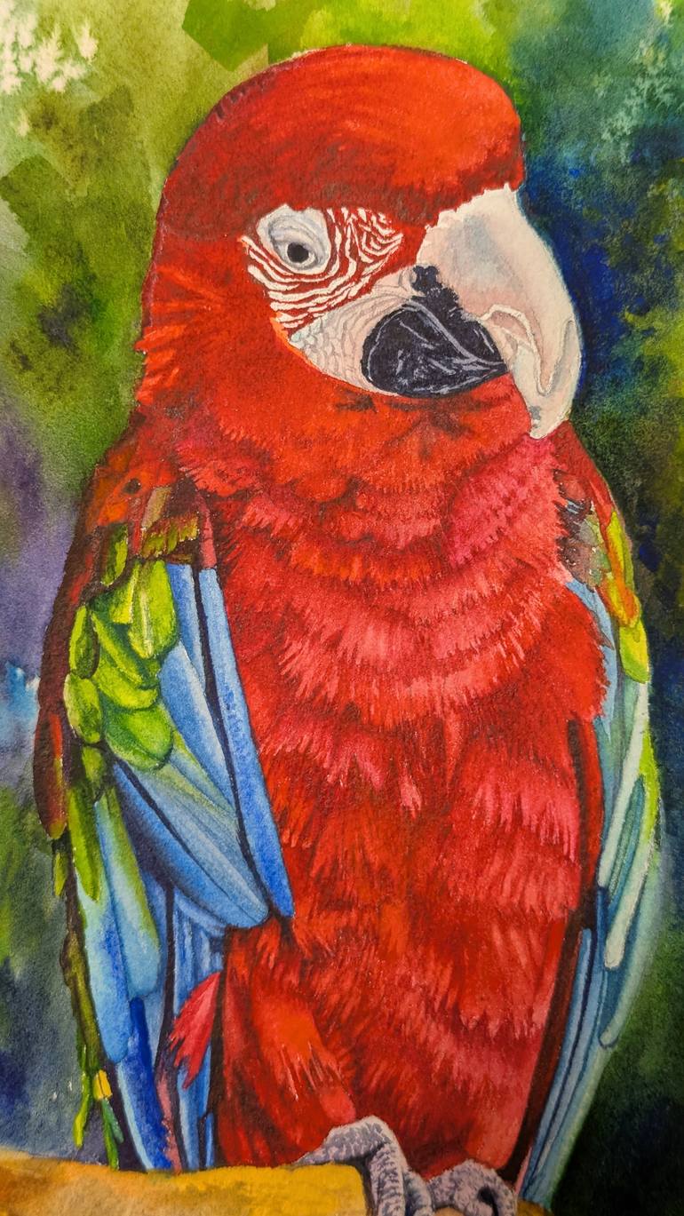 Original Photorealism Animal Painting by Sanjukta Acharya