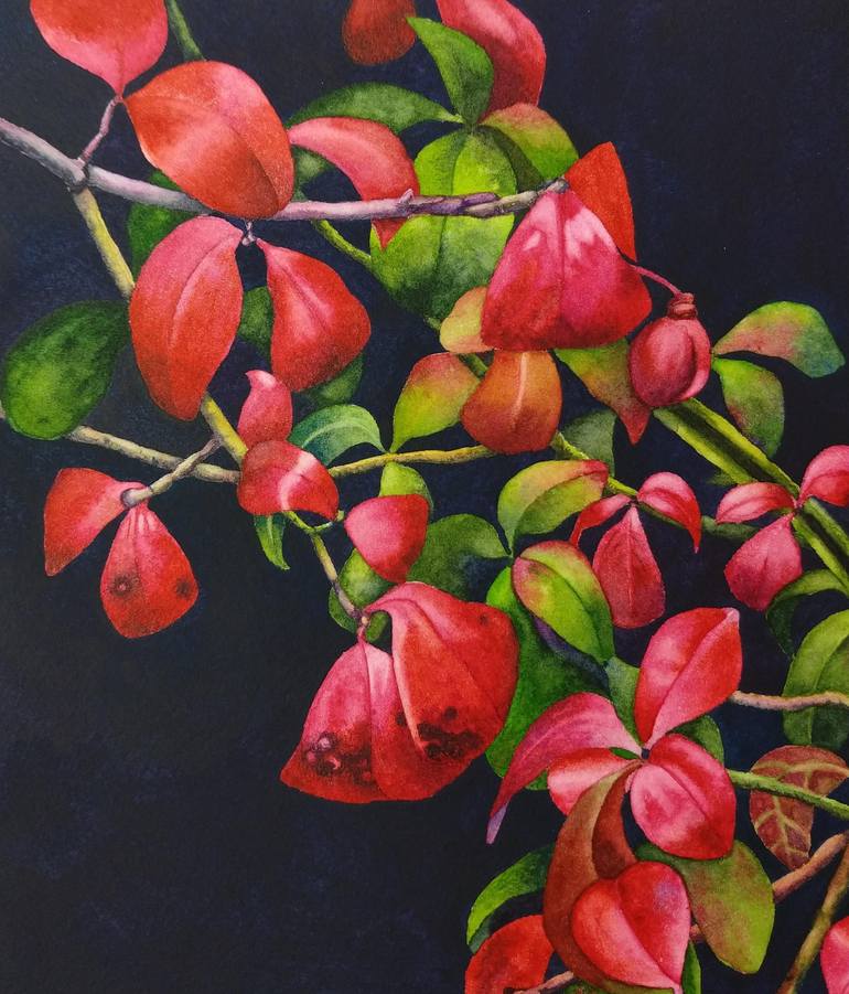 Original Botanic Painting by SANJUKTA ACHARYA