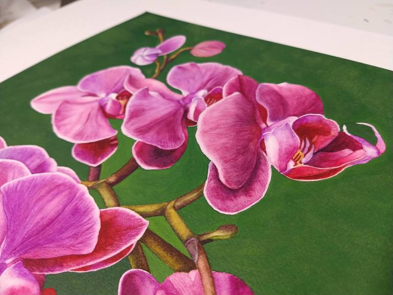 Original Realism Floral Painting by SANJUKTA ACHARYA