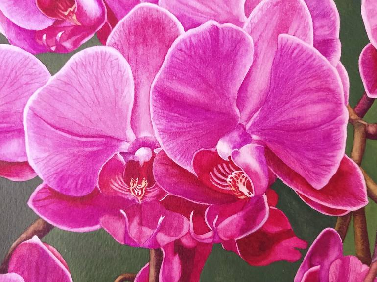 Original Realism Floral Painting by SANJUKTA ACHARYA