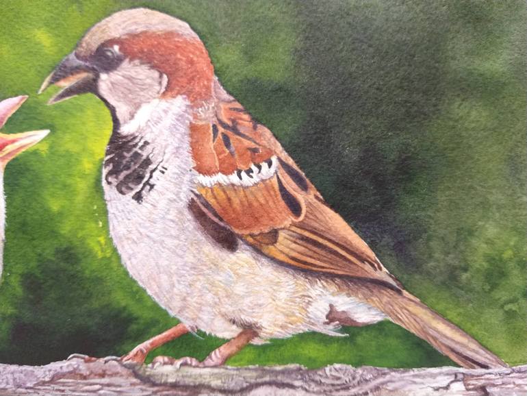 Original Figurative Animal Painting by Sanjukta Acharya