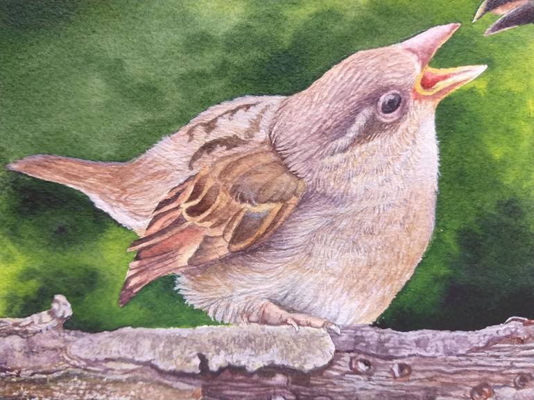 Original Figurative Animal Painting by Sanjukta Acharya