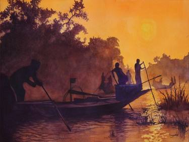 Original Realism Landscape Paintings by SANJUKTA ACHARYA