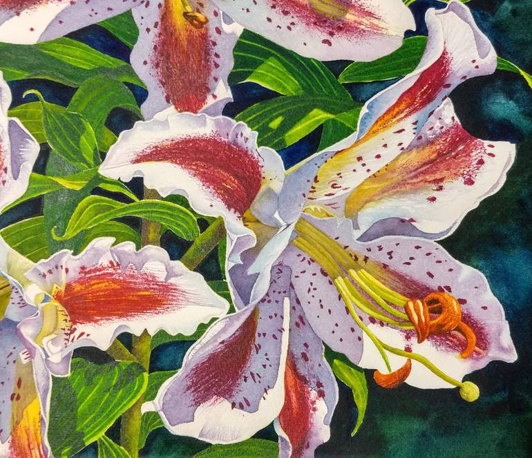 Original Realism Floral Painting by SANJUKTA ACHARYA