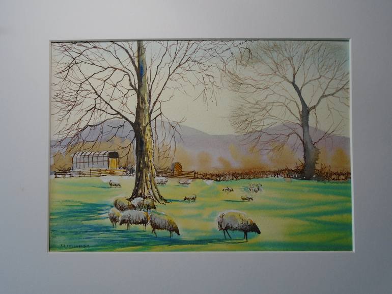 Original Impressionism Landscape Painting by Rob Hutchings