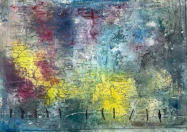 Original Abstract Expressionism Abstract Mixed Media by Nkosinathi Thomas Ngulube