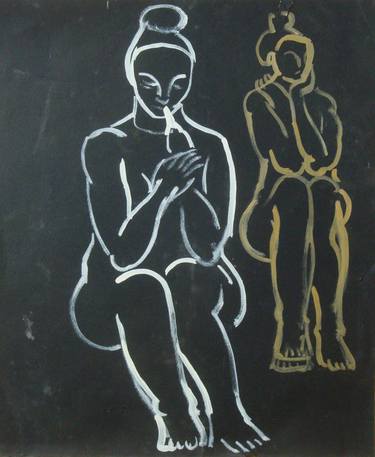 Print of Nude Paintings by Vita Fomenko