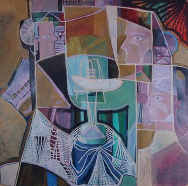 Print of Modern People Paintings by Vita Fomenko