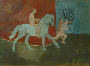 Print of Folk Horse Paintings by Vita Fomenko