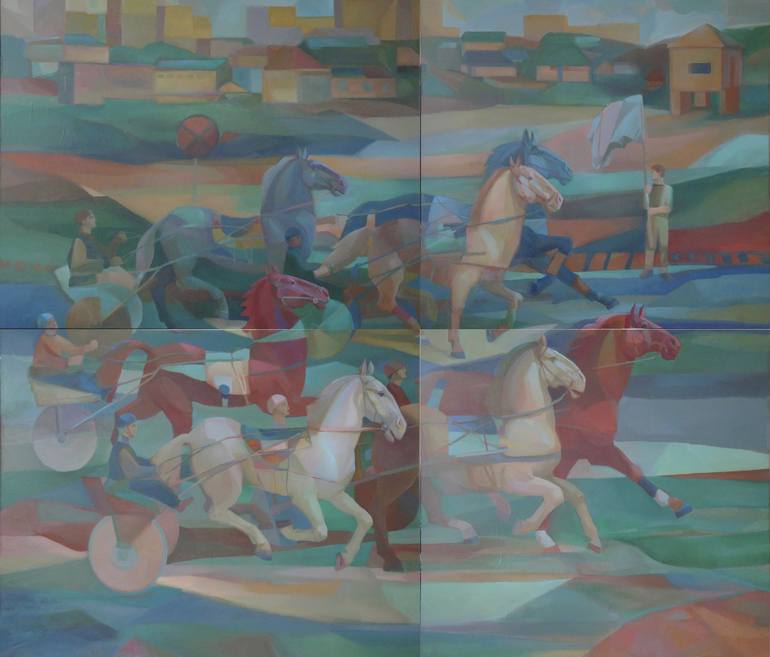 Print of Fine Art Horse Painting by Vita Fomenko