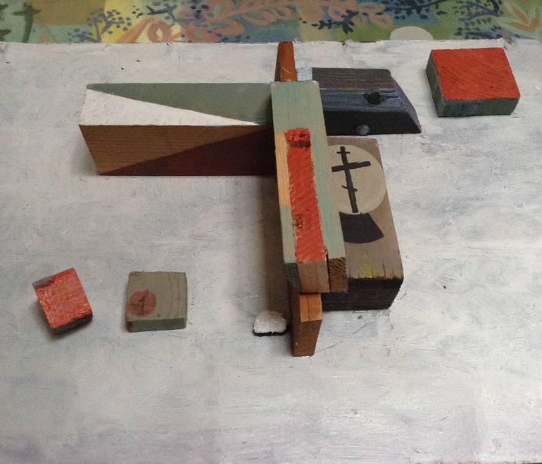 Original Cubism Abstract Painting by Vita Fomenko