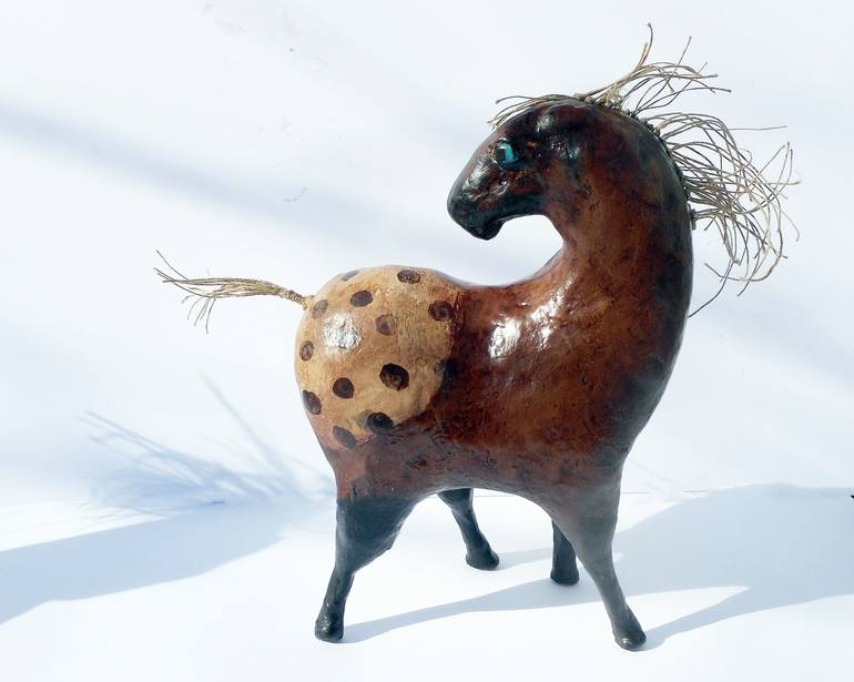 Original Expressionism Animal Sculpture by Virginia Luttrell