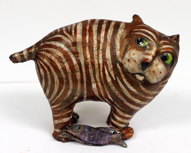 Original Expressionism Animal Sculpture by Virginia Luttrell