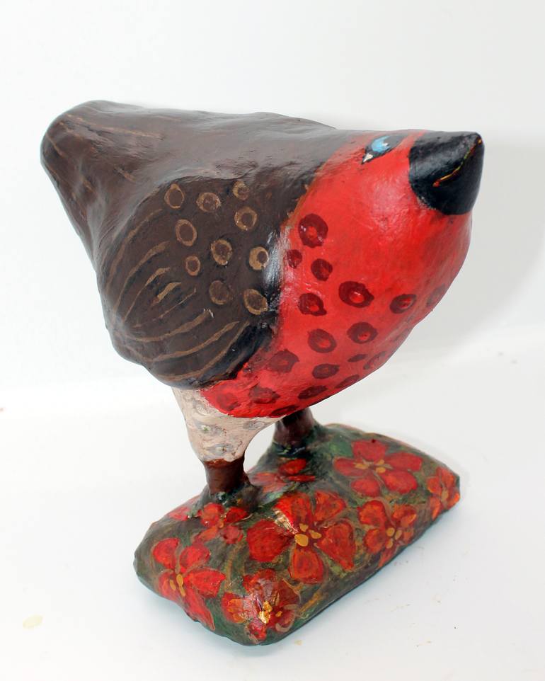 Original Folk Animal Sculpture by Virginia Luttrell