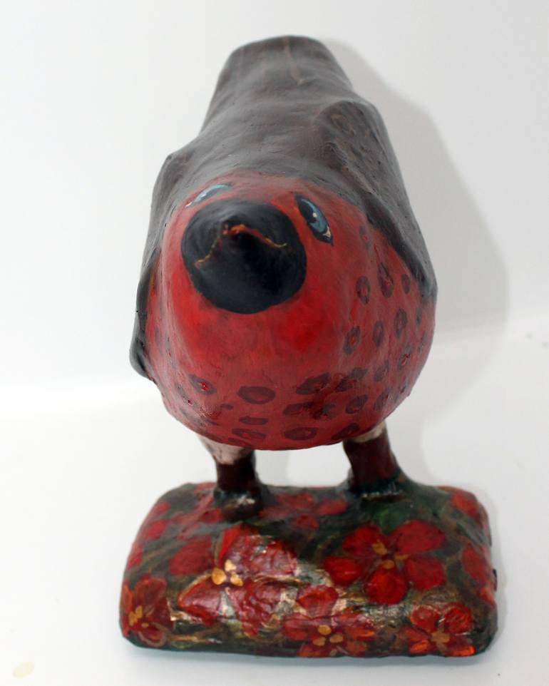 Original Folk Animal Sculpture by Virginia Luttrell