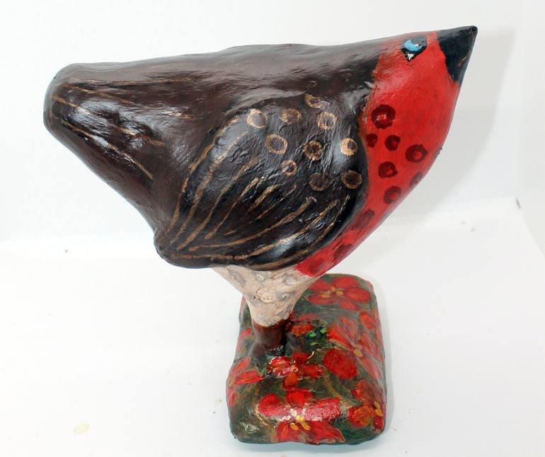 Original Folk Animal Sculpture by Virginia Luttrell