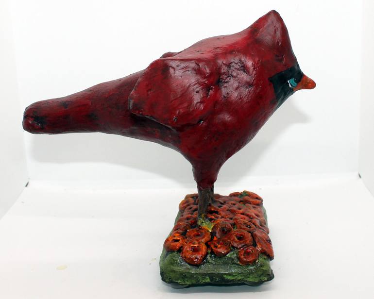 Original Folk Animal Sculpture by Virginia Luttrell