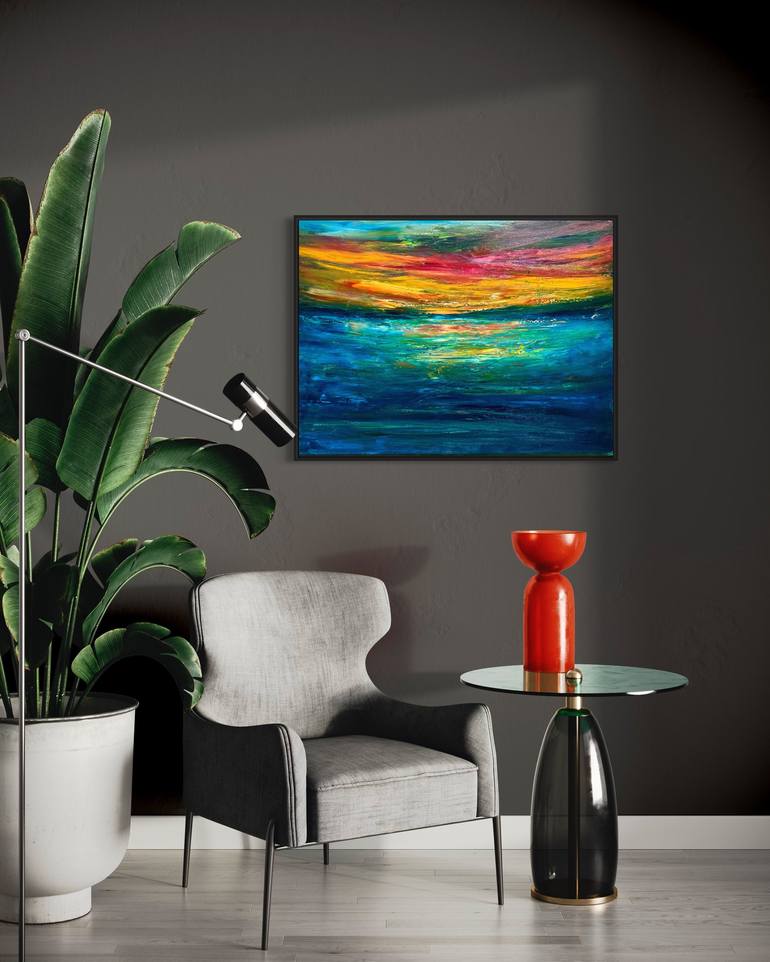Original Contemporary Abstract Painting by Maria-Victoria Checa