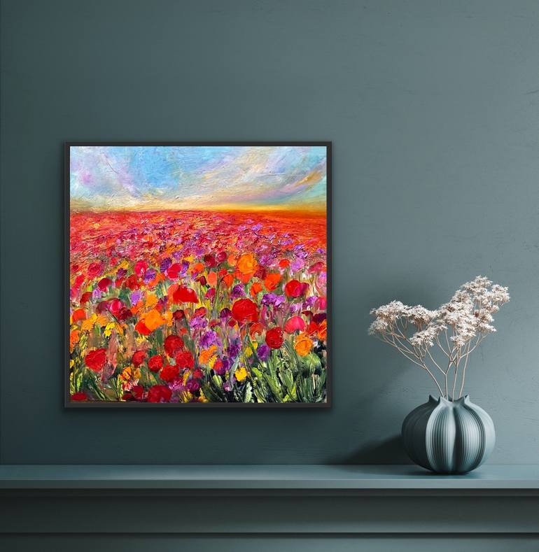 Original Impressionism Landscape Painting by Maria-Victoria Checa