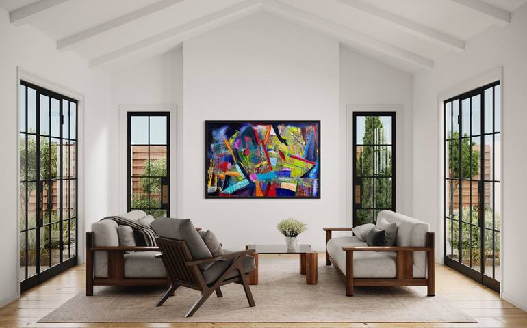 Original Conceptual Abstract Painting by Maria-Victoria Checa