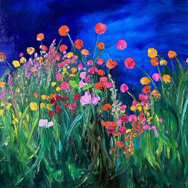 Original Impressionism Floral Paintings by Maria-Victoria Checa