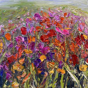 Original Impressionism Floral Paintings by Maria-Victoria Checa