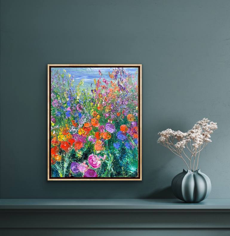 Original Floral Painting by Maria-Victoria Checa