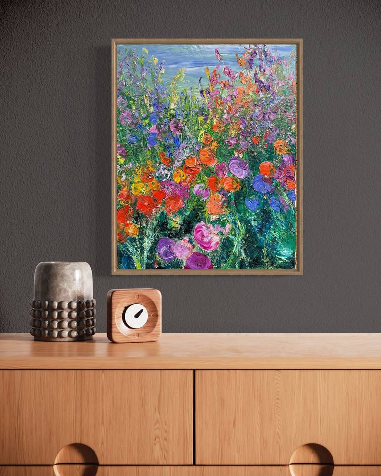 Original Floral Painting by Maria-Victoria Checa