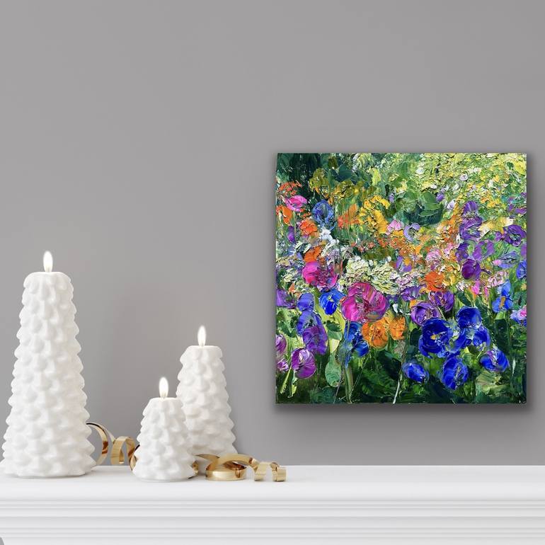 Original Contemporary Floral Painting by Maria-Victoria Checa