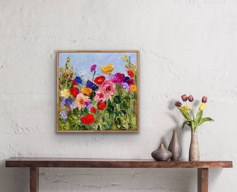 Original Contemporary Floral Painting by Maria-Victoria Checa