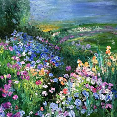 Original Impressionism Floral Paintings by Maria-Victoria Checa